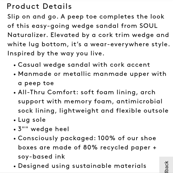 NWT SOUL Naturalizer black wedge slides sz 7.5 - Picture 2 of 6